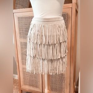 BCBGmaxazria fringe skirt size 0